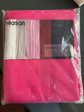 Hot Pink Backdrop Curtains - Vibrant Event & Photo Background-2 panels 5ft x10ft